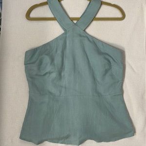 Ann Taylor Factory Linen Blend Halter Tank Top